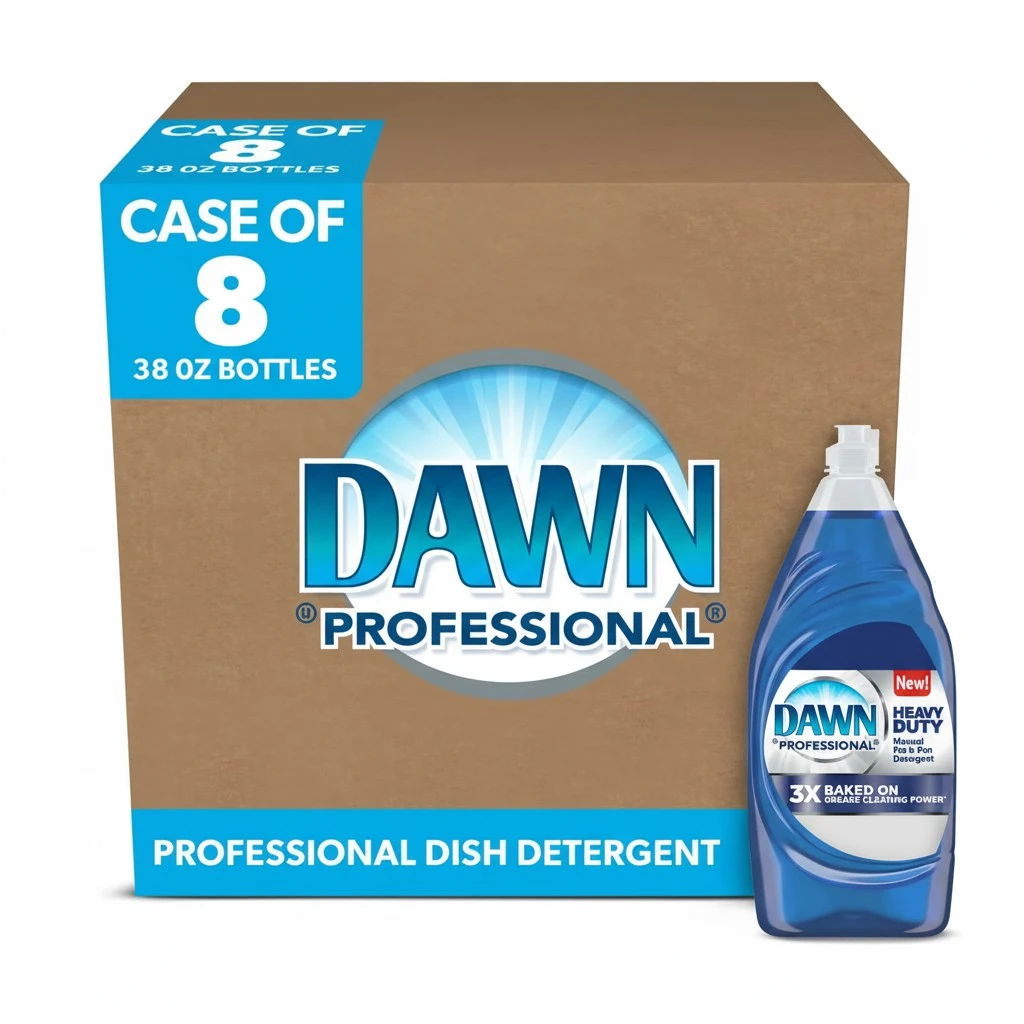 P&G Professional Dawn Heavy Duty Manual Pot and Pan Dish Soap Detergent, 38 fl oz (Case of 8)