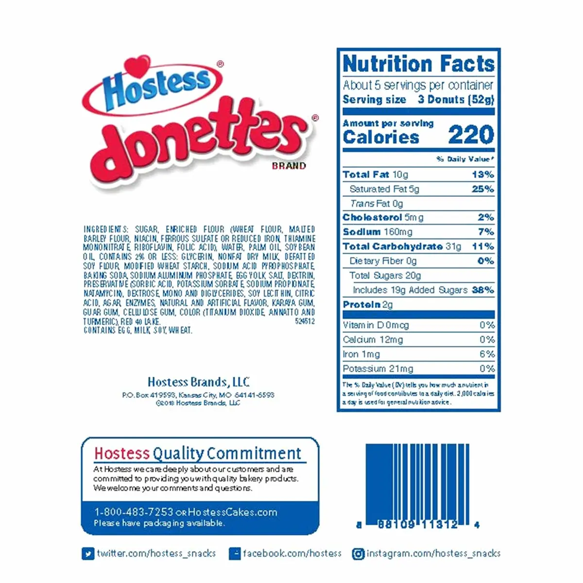 Hostess Strawberry Mini Donuts, Limited Edition 10.5oz, pack of 1