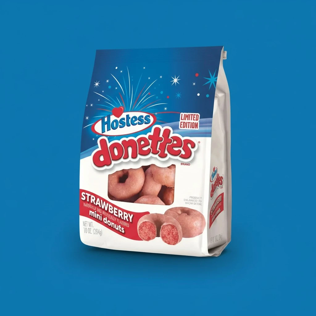 Hostess Strawberry Mini Donuts, Limited Edition 10.5oz, pack of 1