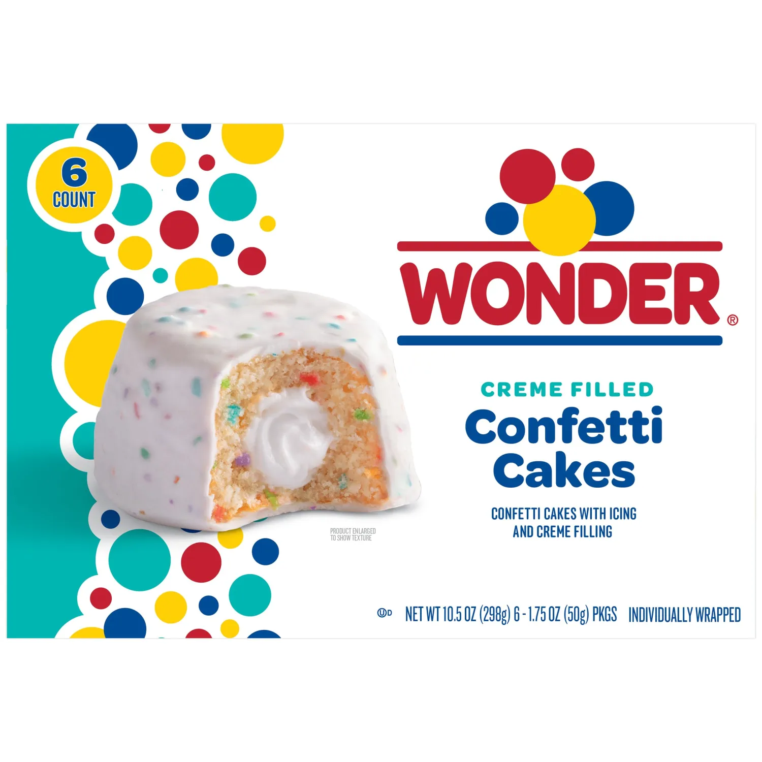 Wonder 6ct Confetti Cakes 13oz Multipack