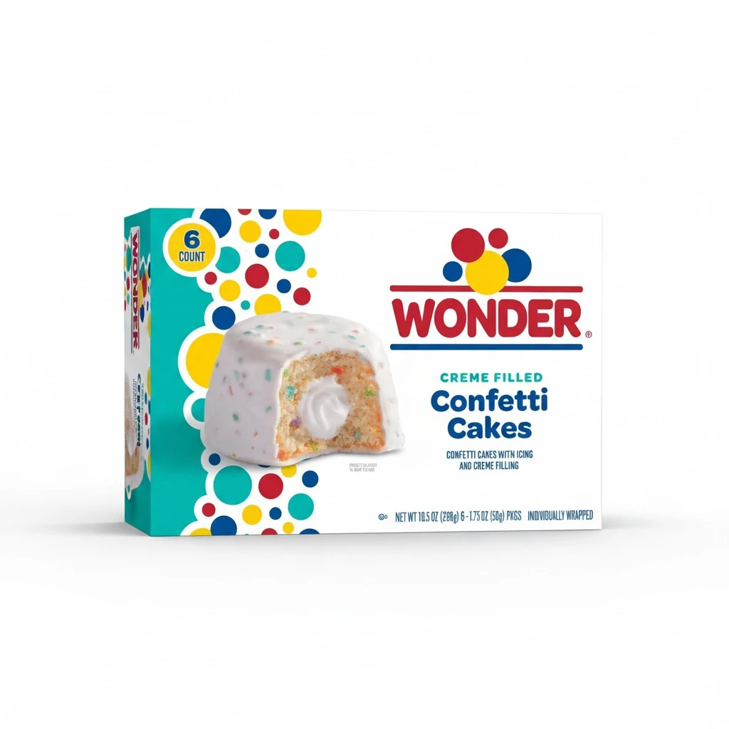 Wonder 6ct Confetti Cakes 13oz Multipack