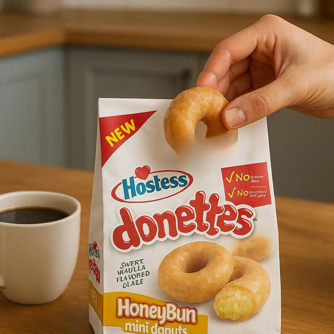 Hostess Donettes HoneyBun – Mini Hostess HoneyBun Donuts 10.5 oz Bag, Glazed Cinnamon-Swirled Snack Perfect for Breakfast or On-the-Go Treats