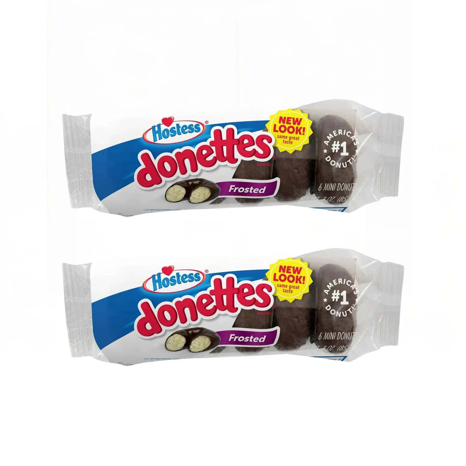 Hostess Chocolate Frosted Mini Donuts – 6ct, 3 oz, 2 Pack – Mini Hostess Chocolate Frosted Donuts, Super Donuts from School Treat