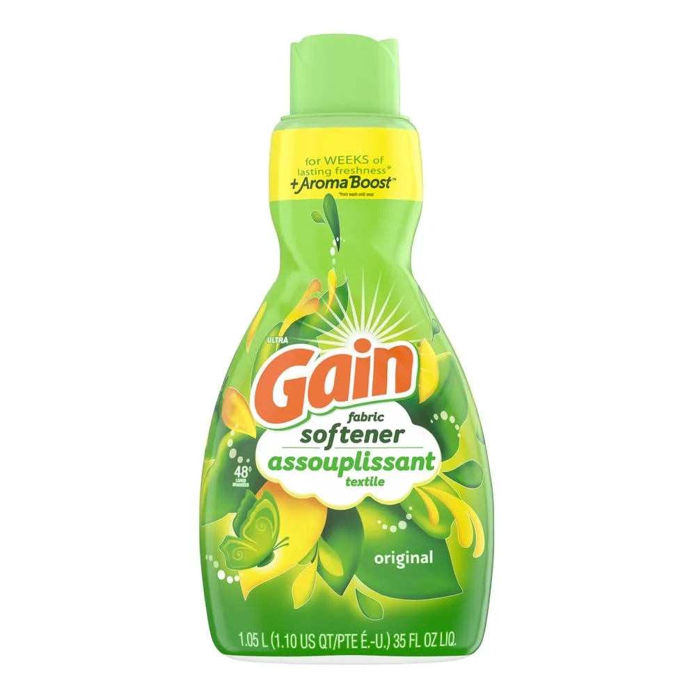 Gain Fabric Softener, Original, 35 fl oz (4 Pack)