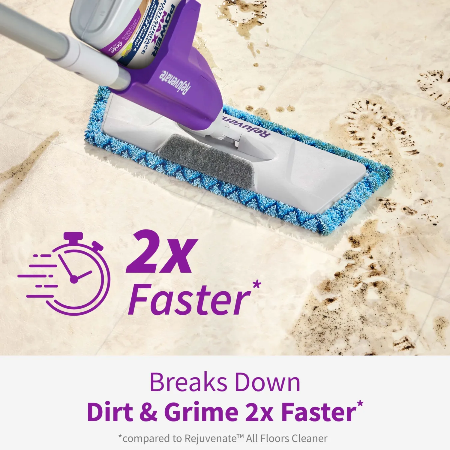 Rejuvenate PowerMax Multi-Surface Floor Cleaner, 128 Ounces, Breaks Down Dirt And Grime On Sealed Hardwood, Tile, Vinyl, Laminate To Deliver A Powerful, Deep Clean With Citrus And Cedarwood Scent