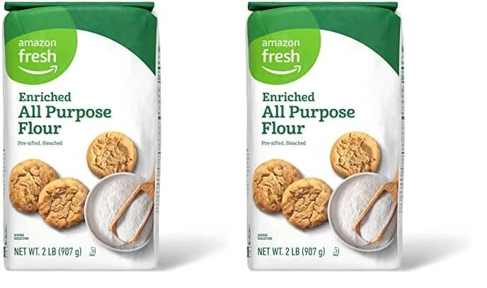 Amazon Fresh, All Purpose Flour, 2 lb (Pack of 2)