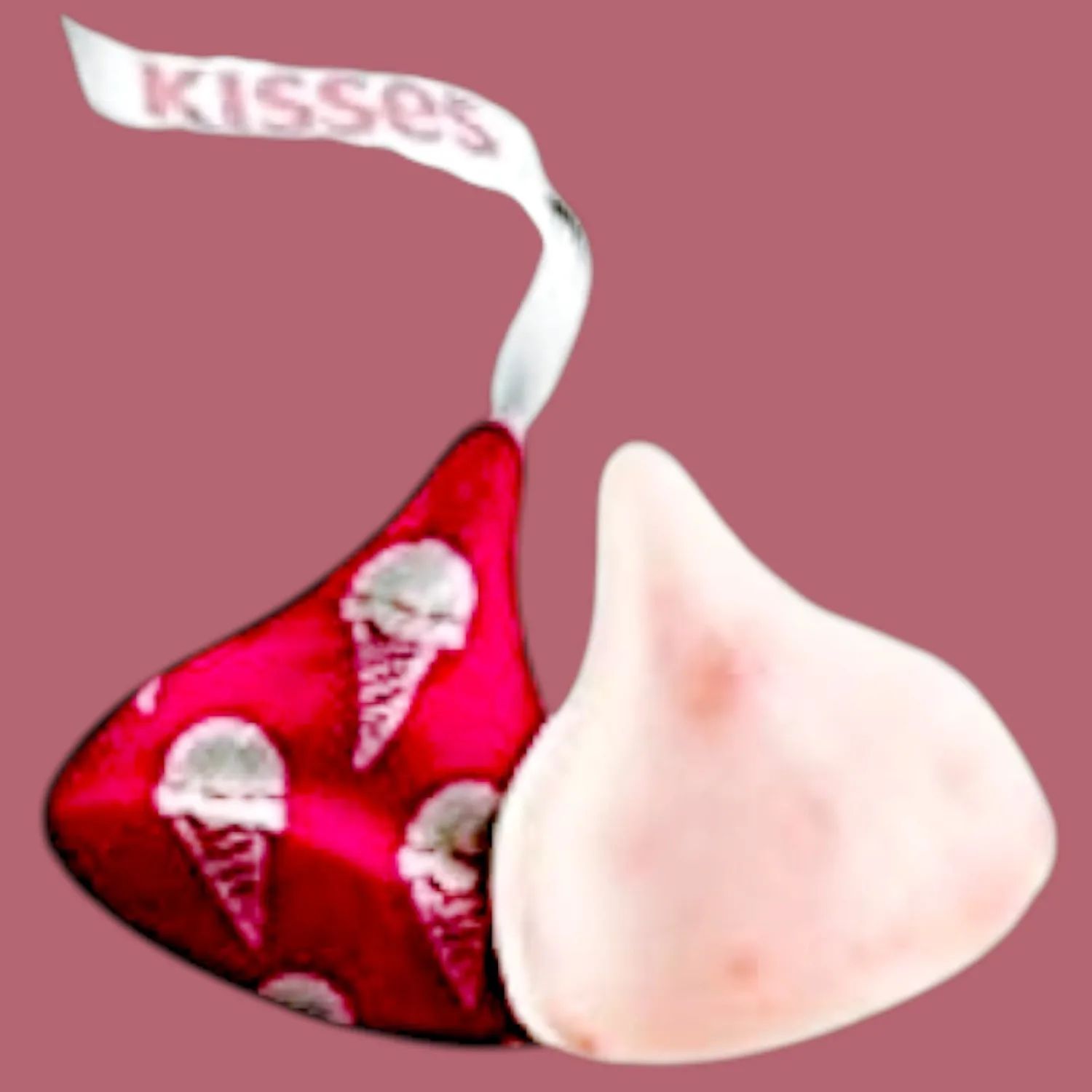 Hershys Strawberry Ice Cream Cone Kisses-1 lb Limited Summertime Edition-Strawberry Flavored Creme and Cookies Filling(16 oz)
