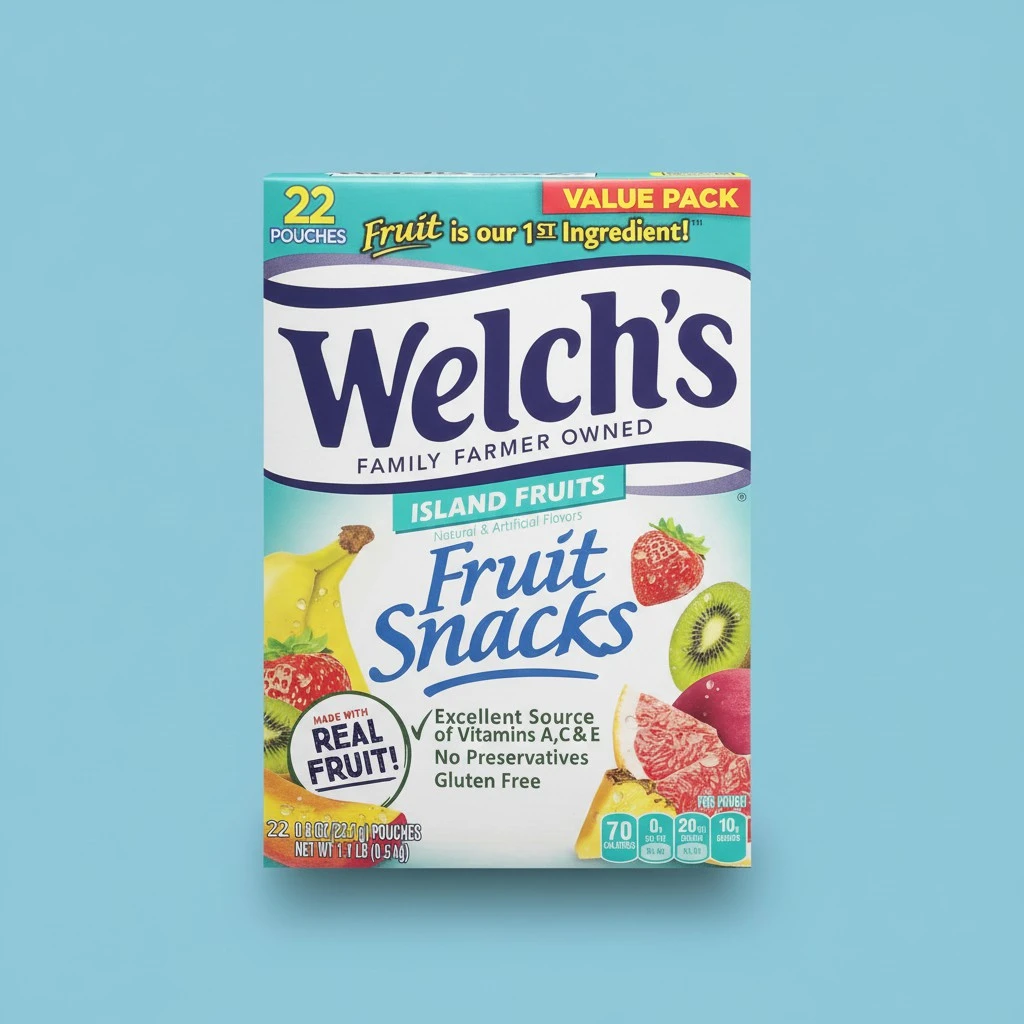 0.8 oz WELCH'S Fruit Snacks Island Fruit 22ct