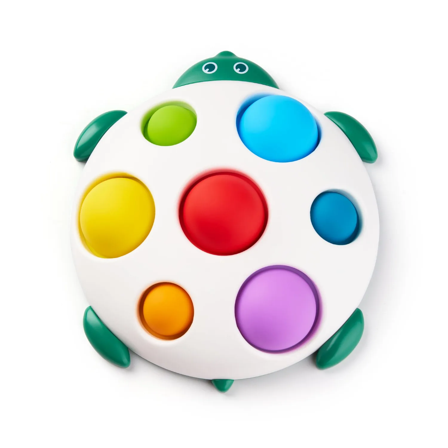 LiKee Fidget Popper Sensory Baby Toys for 10+ Months, Montessori Busy Toy for 1 2 3 Years Old Toddlers Push and Popping Bubbles Fine Motor Skill, Travel Toys for Kids Ages 1-3 Stress Relief (Turtle)