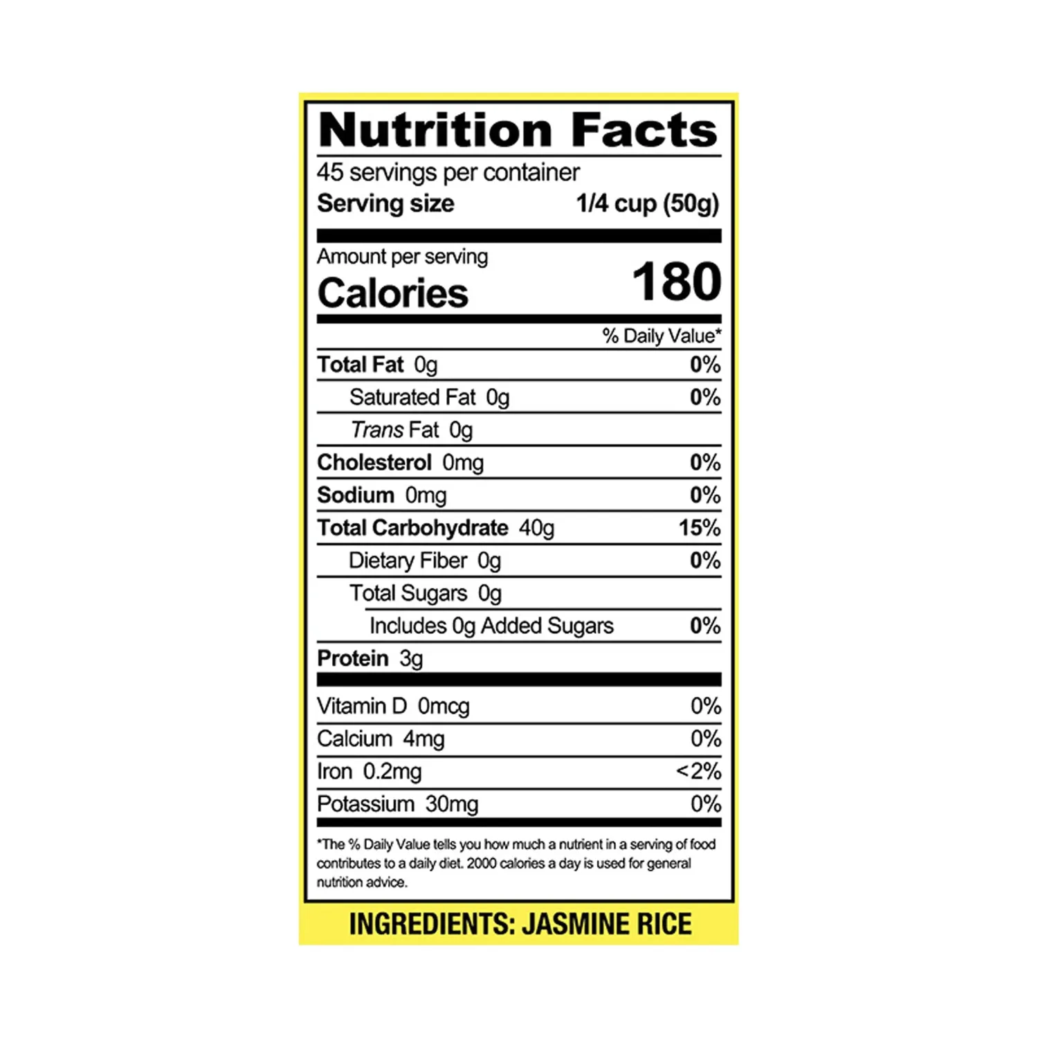 Golden Star Thai Hom Mali White Jasmine Rice - Prime Grade White Rice - 5 lb Bag