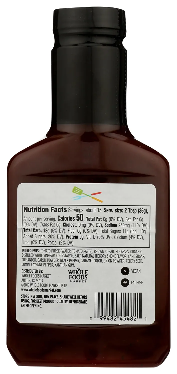 365 by Whole Foods Market, Original Barbecue Sauce, 19.5 OZ
