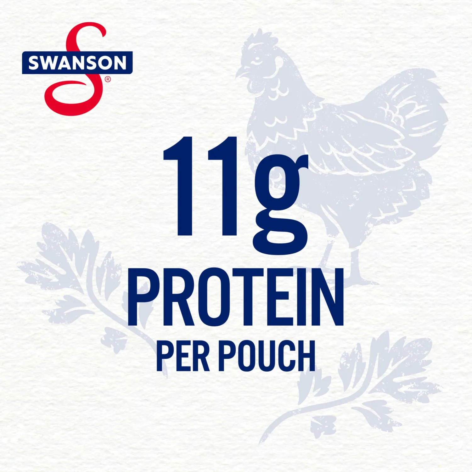 Swanson Garlic and Herbs White Chunk Fully Cooked Chicken, Ready to Eat, Simple On-the-Go Meals, 2.6 OZ Pouch (Pack of 5)