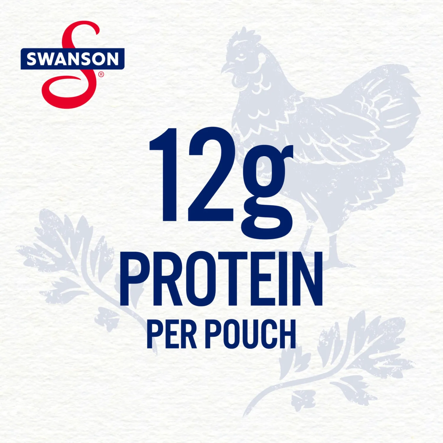 Swanson Original White Chunk Fully Cooked Chicken, Ready to Eat, Simple On-the-Go Meals, 2.6 OZ Pouch (Pack of 5)