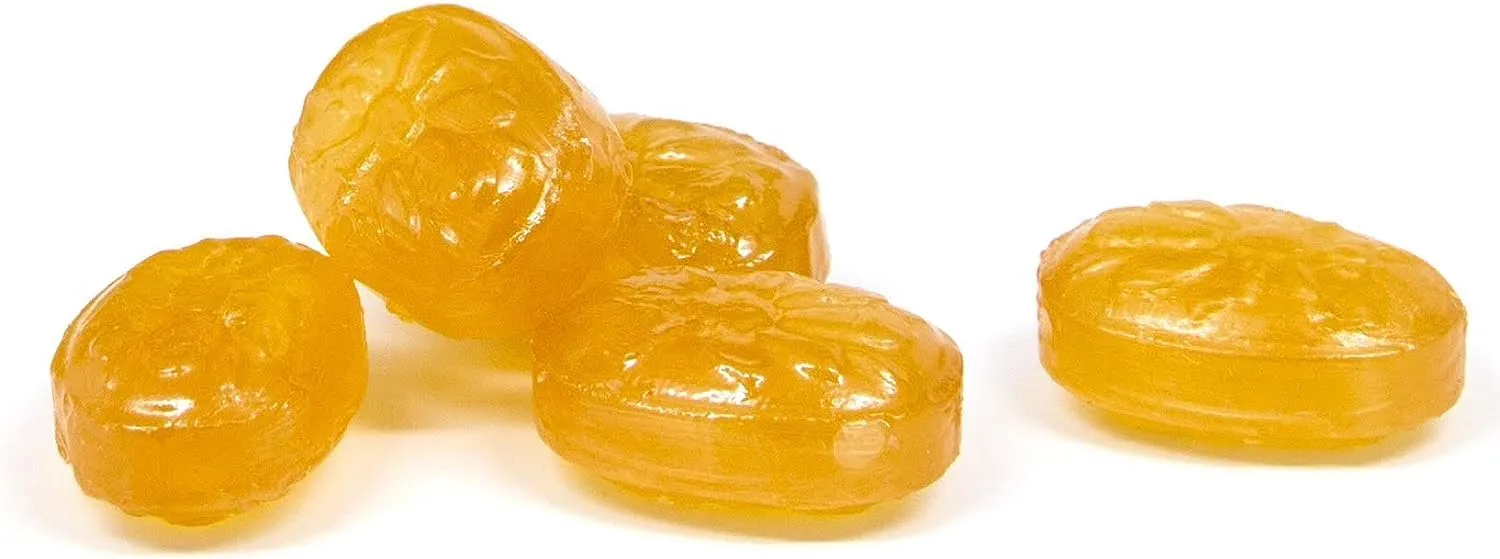 Honees Filled Menthol Cough Drops, Honey, Menthol & Eucalyptus Cough Drops- Natural Sore Throat Relief - Nothing Artificial -Throat Lozenges, Non-GMO, Gluten Free (2 Pack –40 Drops)