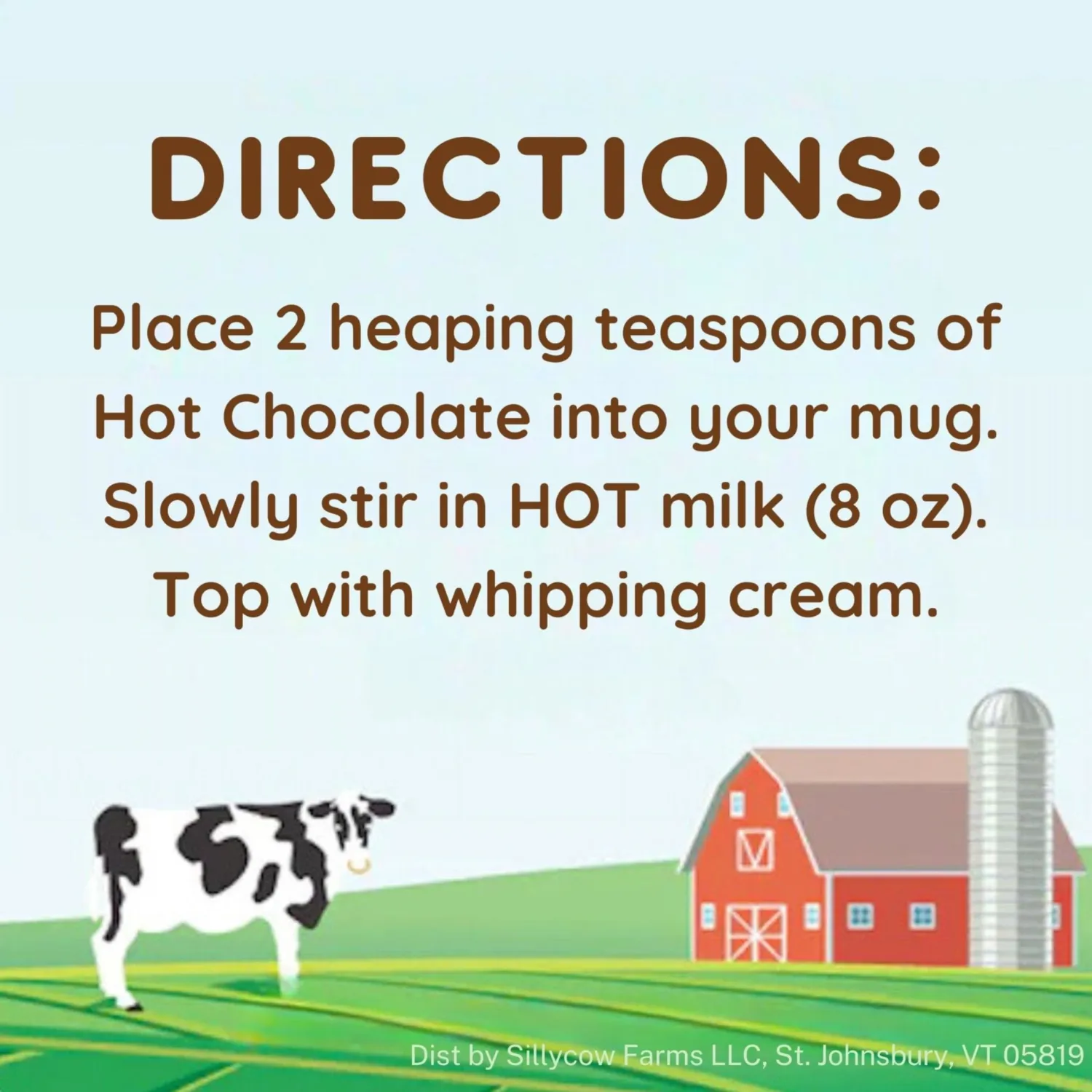 Sillycow Farms Maple Hot Chocolate Mix | Rich Chocolate Delight | Gluten-Free, Non-GMO| Dairy-Free Indulgence with Pure Cocoa Powder & Maple Flavor | Reusable 16.9 oz Glass Bottle (Pack of 1)