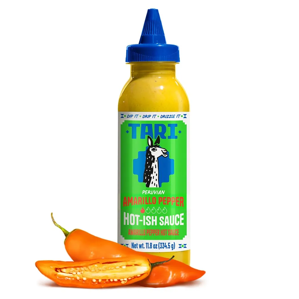 Tari Hot Sauce - Aji Amarillo - Creamy with a Mild & Tangy Kick - 11.8oz