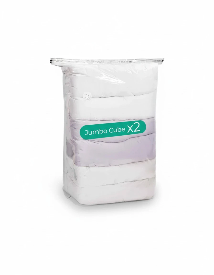 BAGSMART Vacuum Seal Storage Bags for Clothing, 2 Jumbo Cube Space Saver Bags, 80% Compression Bags for Comforters, Blankets, Bedding, Clothes Storage