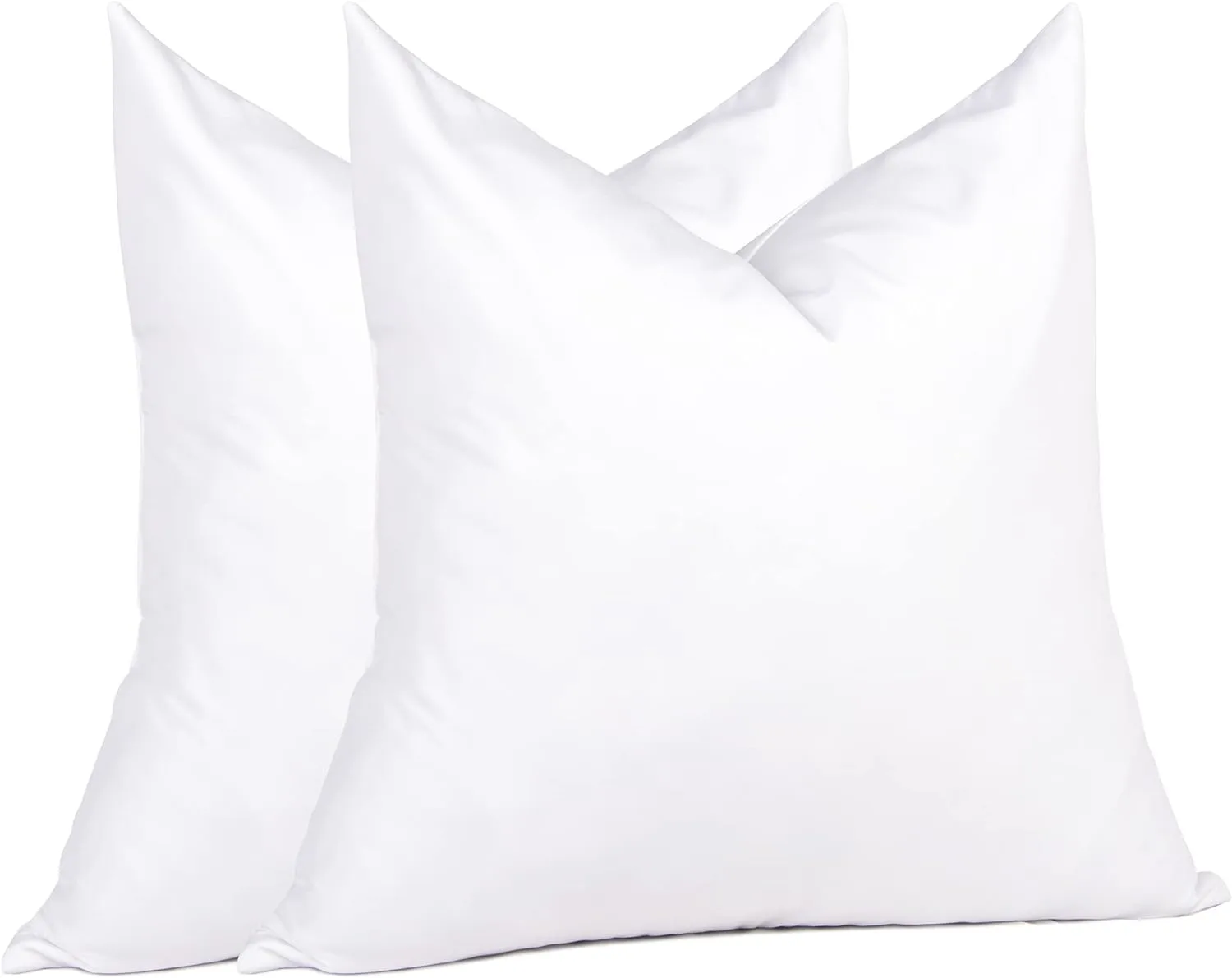 puredown® 12x12 Feather Pillow Inserts, Pack of 2 Throw Pillow Inserts for Bed, Couch and Home Decor