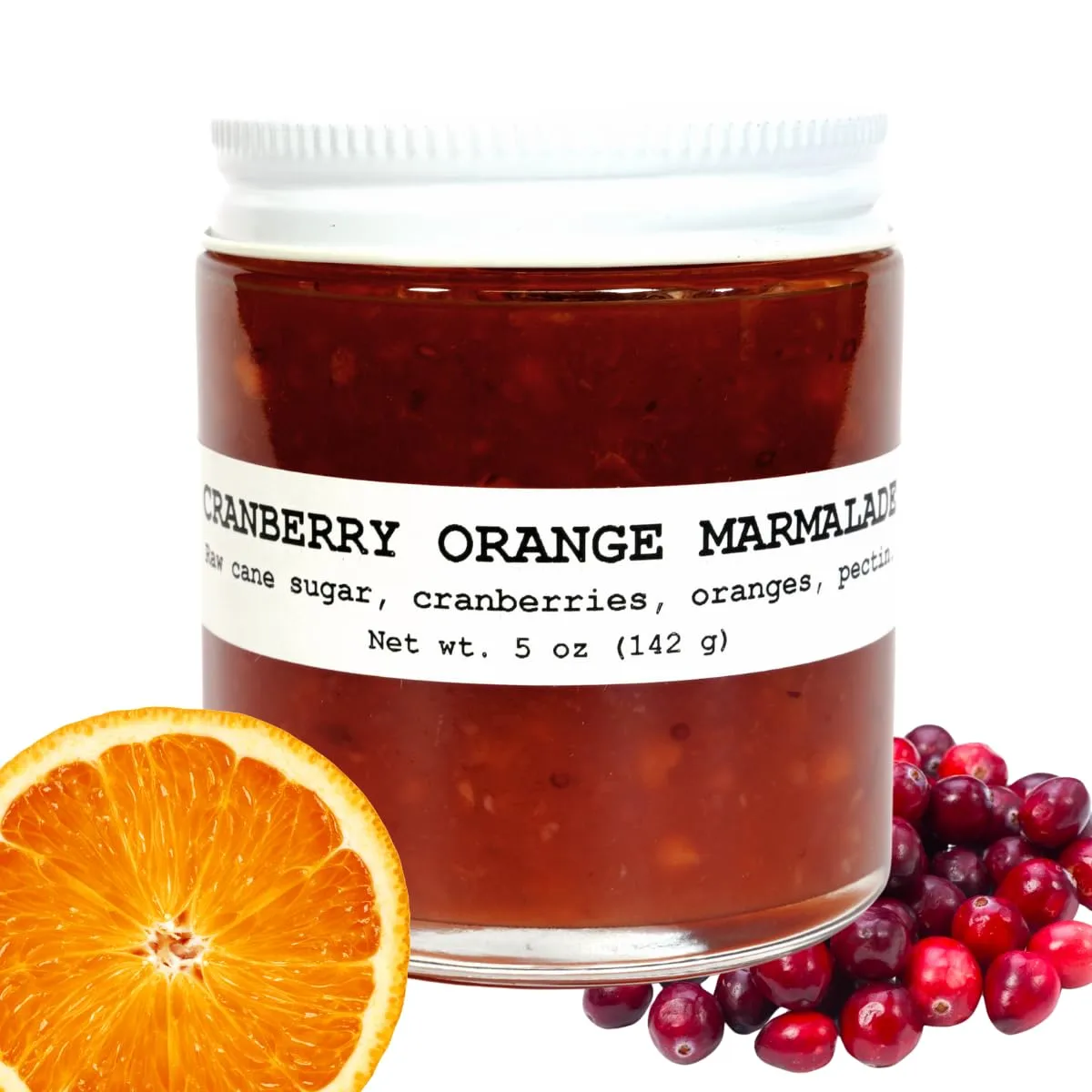 Cranberry Orange Marmalade, 5 oz - Craft, Gourmet, Unusual Jams & Jellies Made in West Virginia, USA