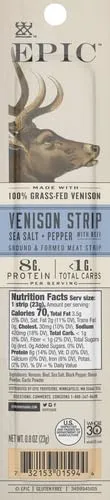 EPIC Venison & Beef Strip, Low-Carb, Grass-Fed 0.8oz
