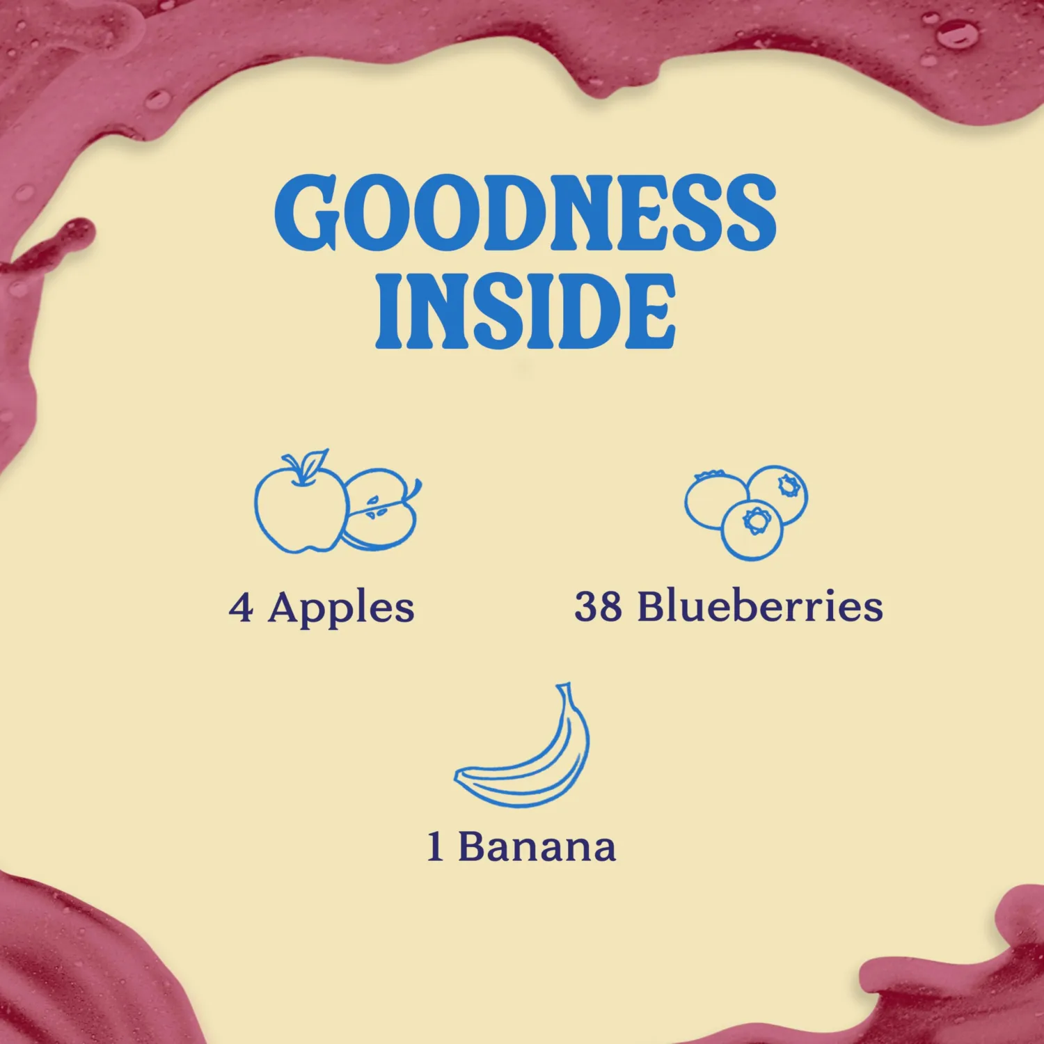 Naked Juice Blue Machine Flavored 100% Juice Smoothie Blend, 15.2 fl oz