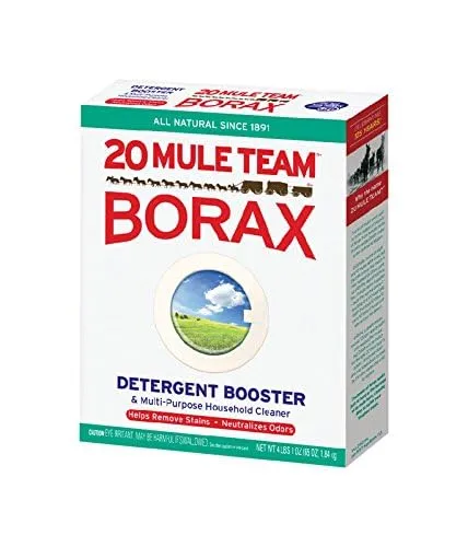 Mule Team Borax, Natural Laundry Detergent Booster, Unscented, Multi-Purpose Household Cleaner