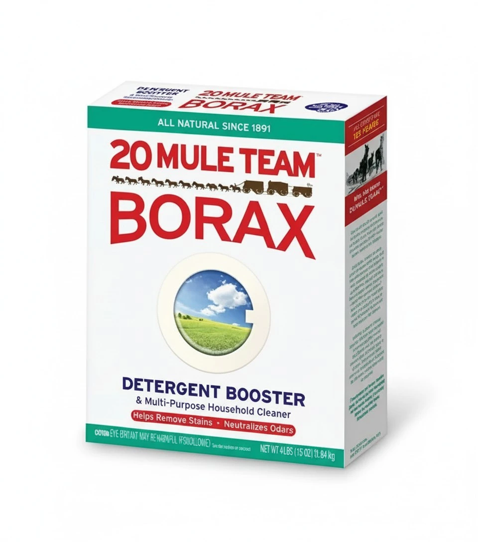 Mule Team Borax, Natural Laundry Detergent Booster, Unscented, Multi-Purpose Household Cleaner
