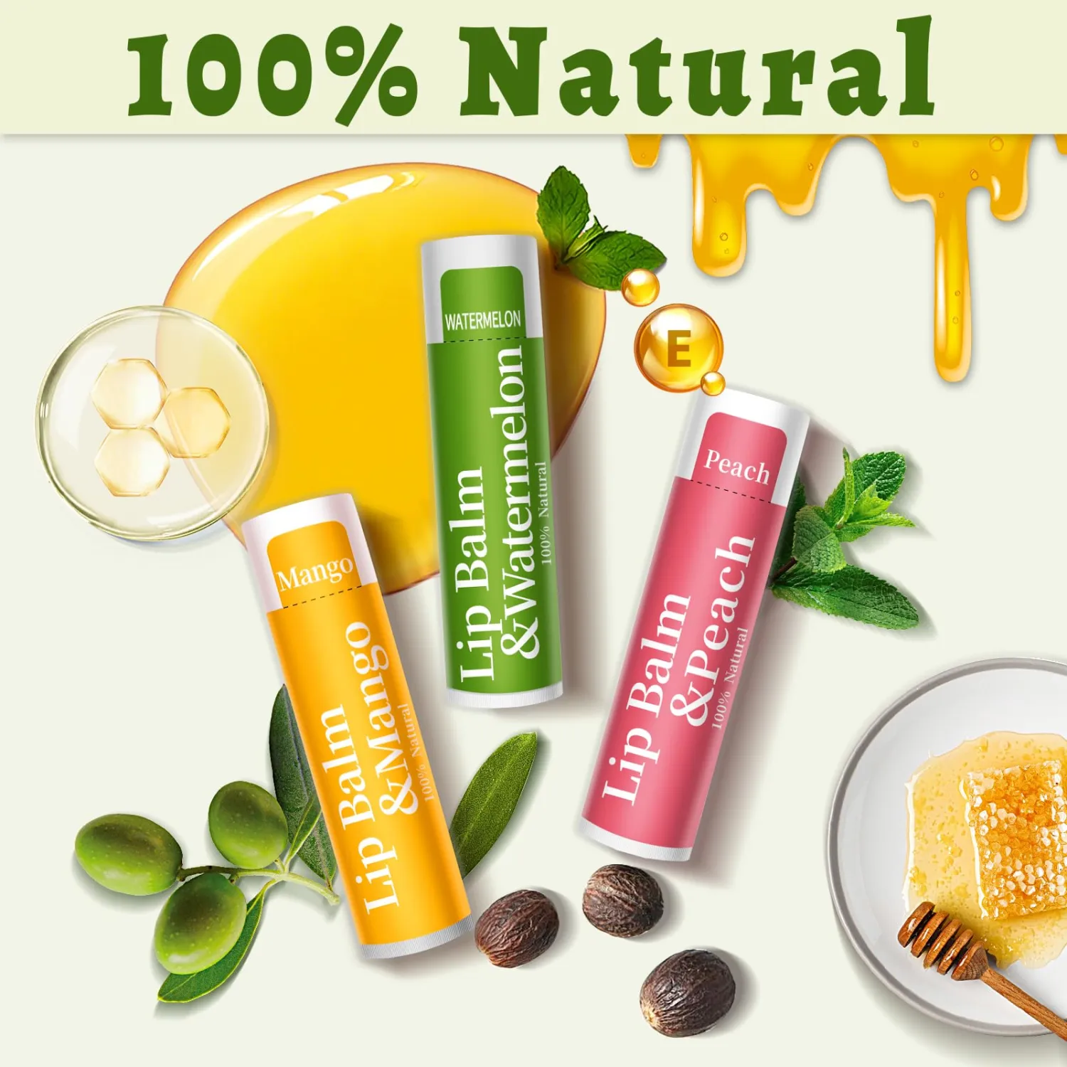 20 Pack Lip Balm, 12 Flavored Natural Lip Balm Bulk Set, Moisturizing Bulk Mini Balm Pack for Dry Cracked Lips,Hydrating for Gifts Party Favors(4.2g/0.15oz)