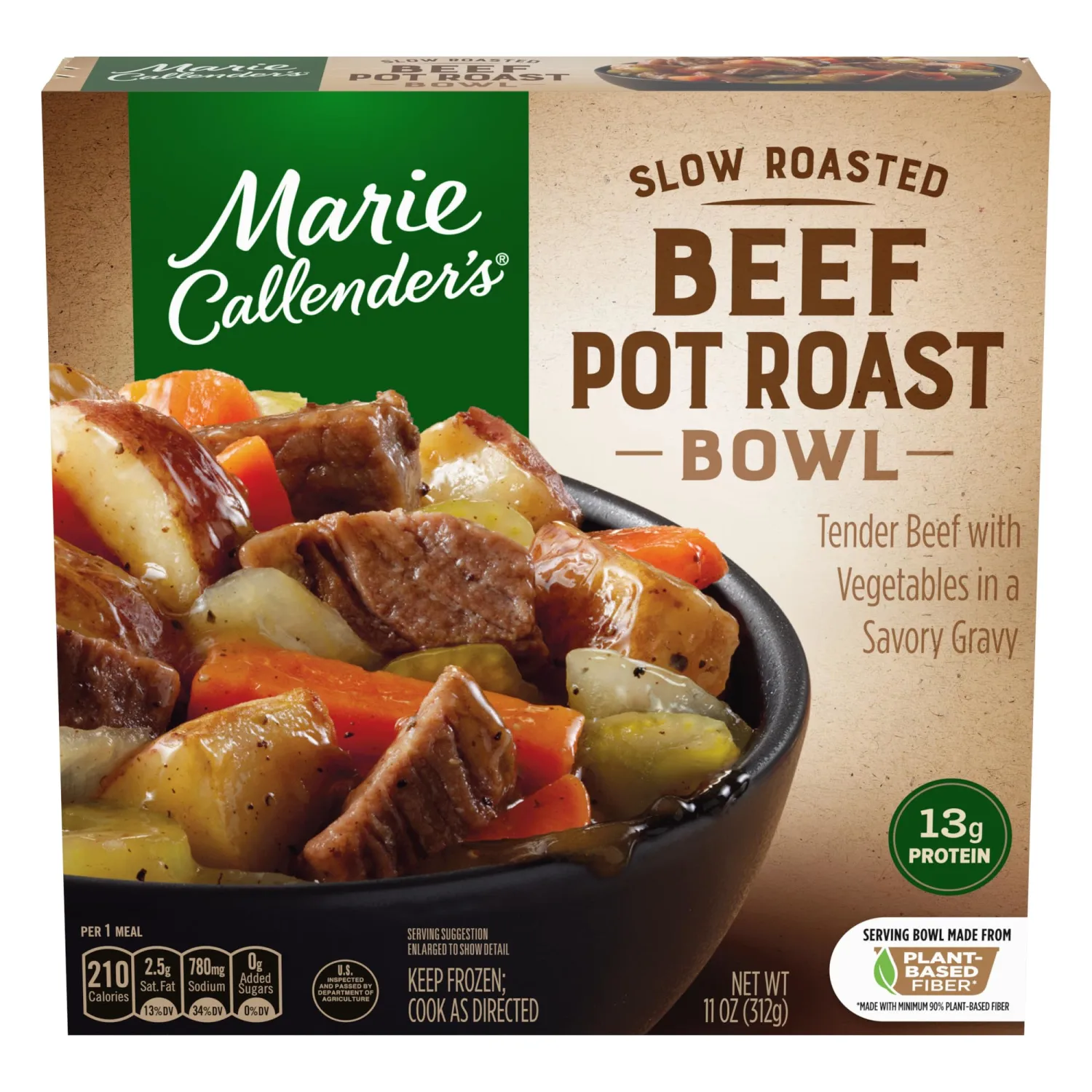 Marie Callender's Slow Roasted Beef Pot Roast Bowl, 11 Oz