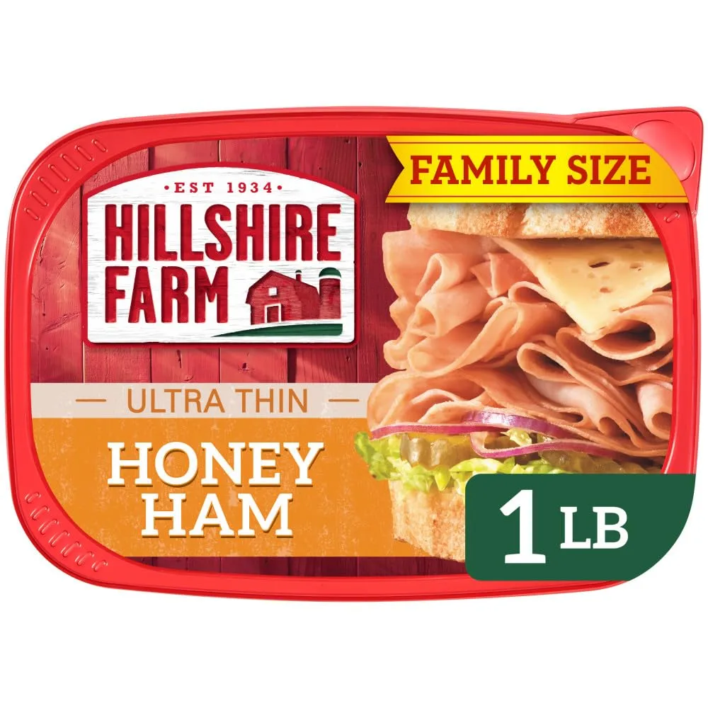 Hillshire Farm Ultra Thin Sliced Deli Lunch Meat, Honey Ham, 16 oz