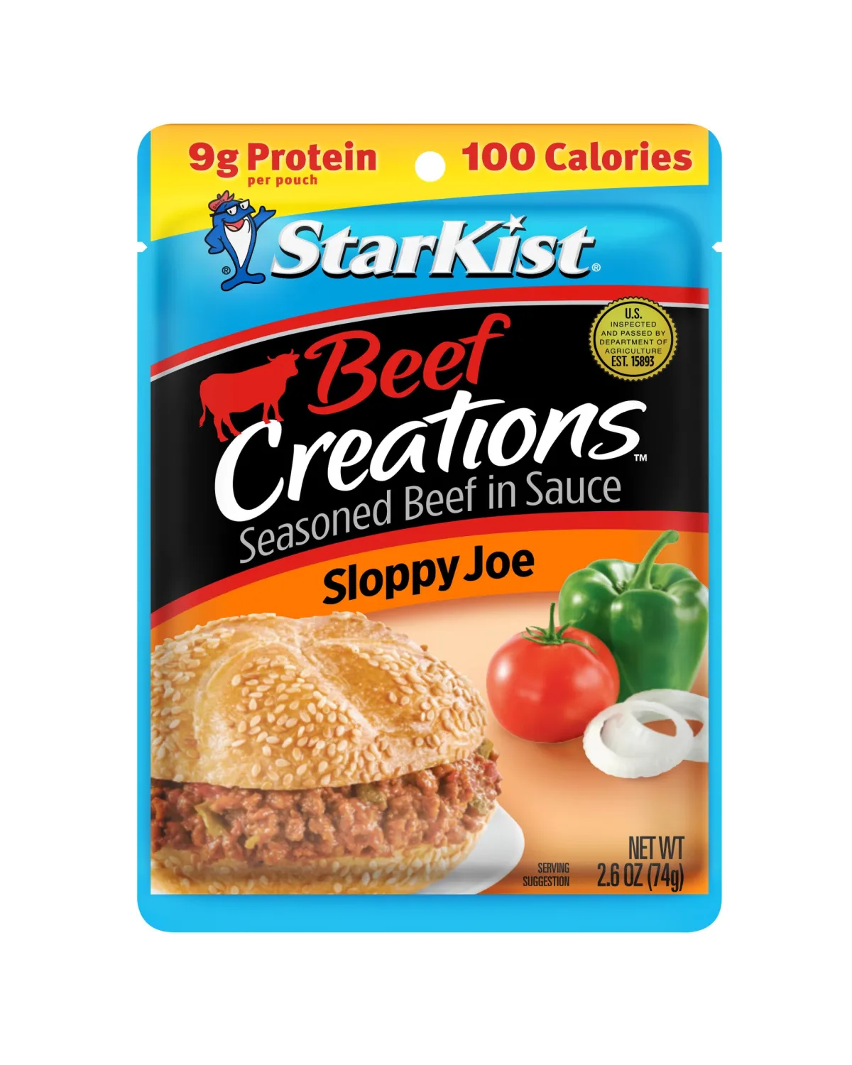 StarKist Beef Creations Sloppy Joe, 2.6 oz Pouch