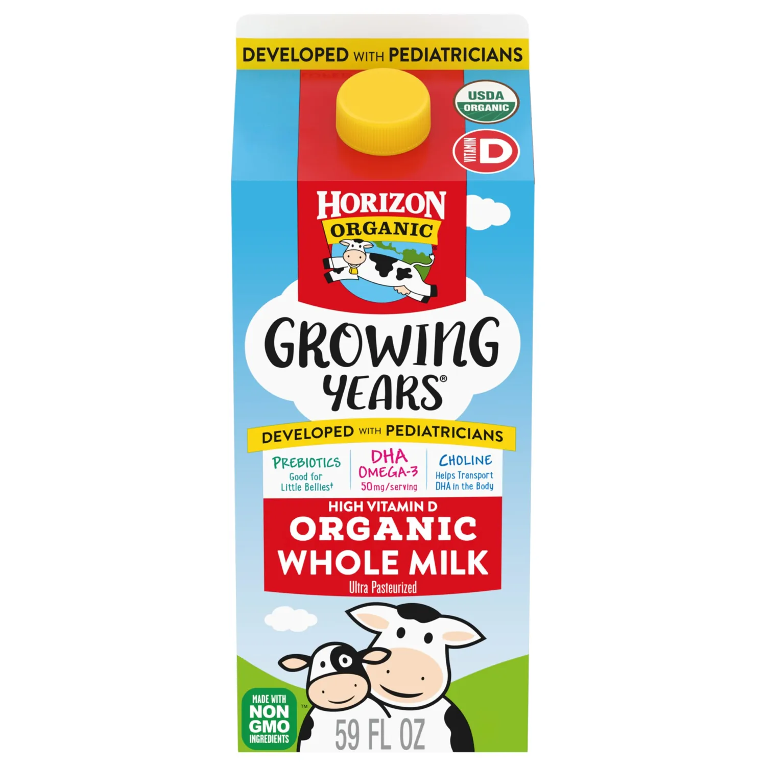 Horizon Organic Growing Years Whole Milk with DHA Omega-3, 59 fl oz