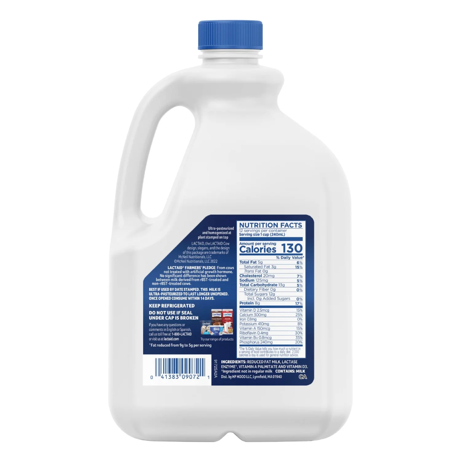 Lactaid 2% Reduced Fat Milk, 96 fl oz
