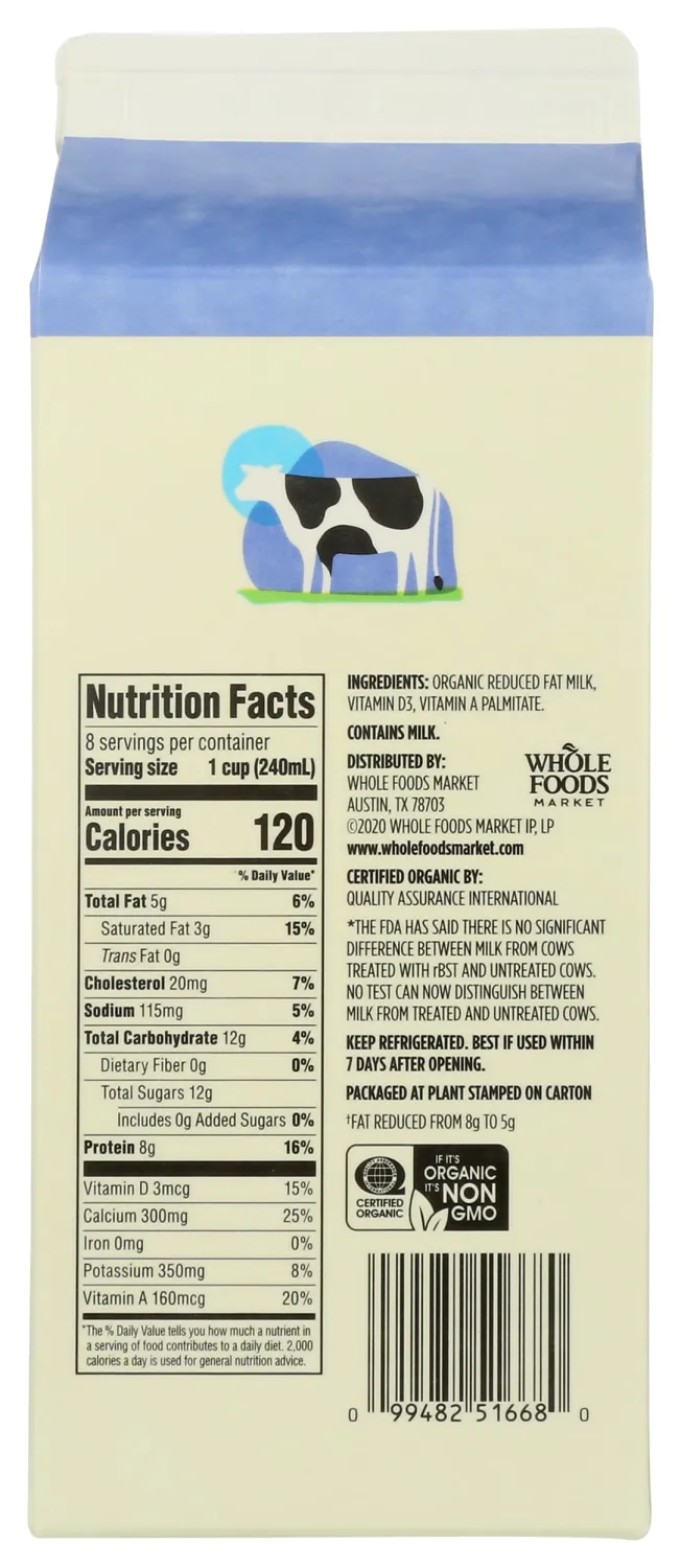 365 by Whole Foods Market, Organic 2% Milk, 64 Fl Oz