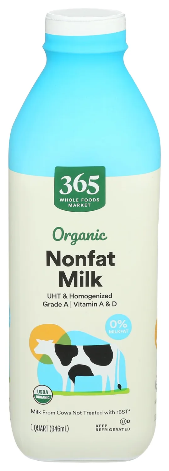 365 by Whole Foods Market, Organic Fat Free Milk, 32 Fl Oz