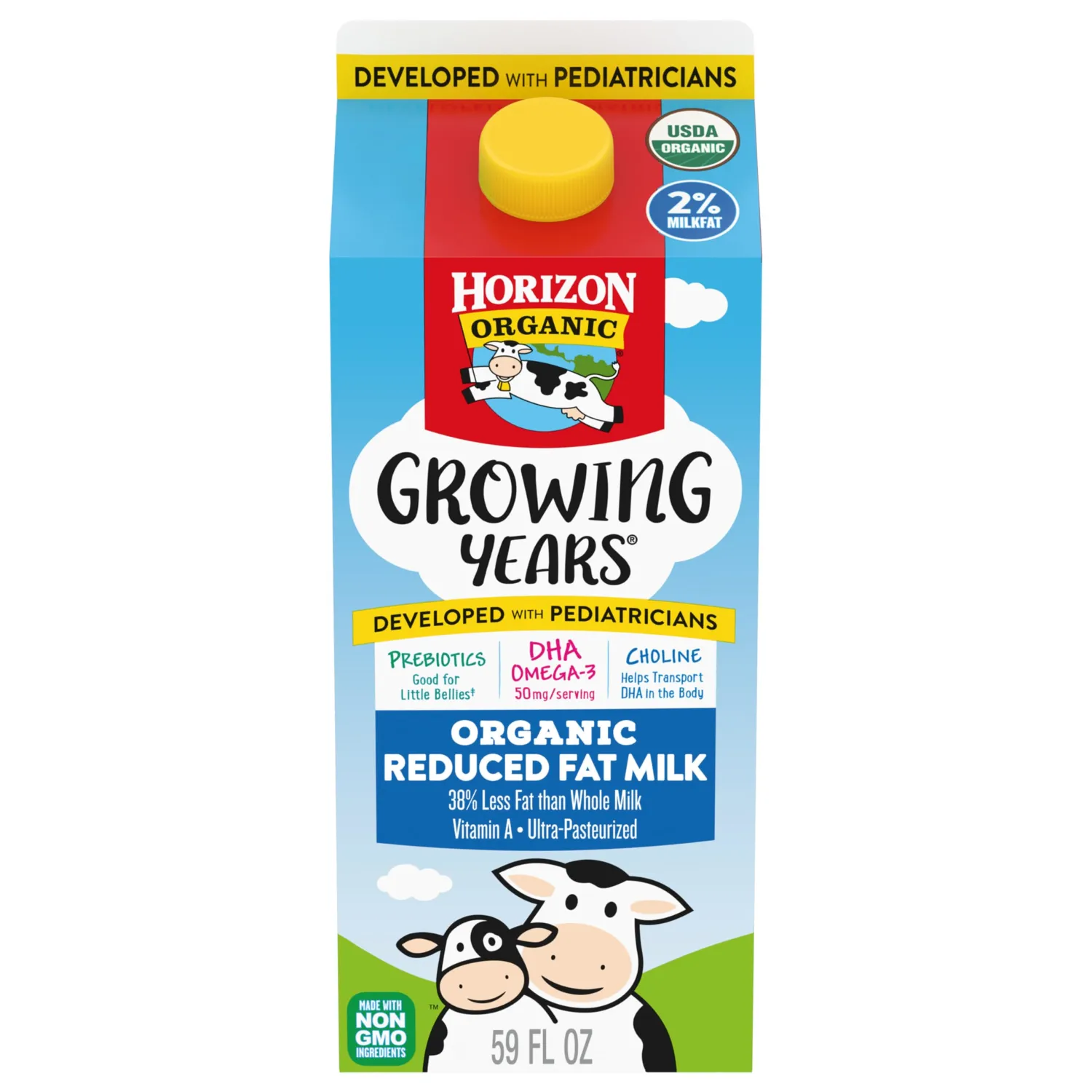 Horizon Organic Growing Years 2% Milk with DHA Omega-3, 59 fl oz