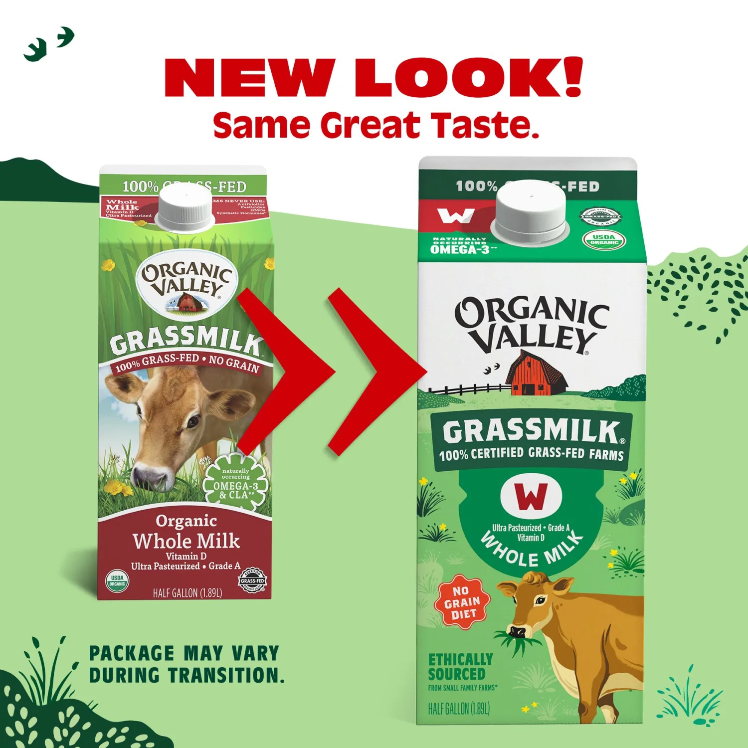 Organic Valley Grassmilk, 100% Grass Fed Whole Milk, Organic, 64 Fl Oz