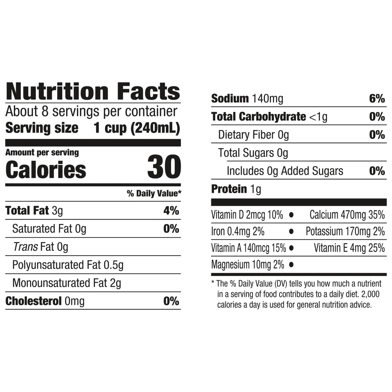 Silk Almond Milk, Unsweet, Dairy Free, Gluten Free, Seriously Creamy Vegan Milk with 50% More Calcium than Dairy Milk, 64 FL OZ Half Gallon