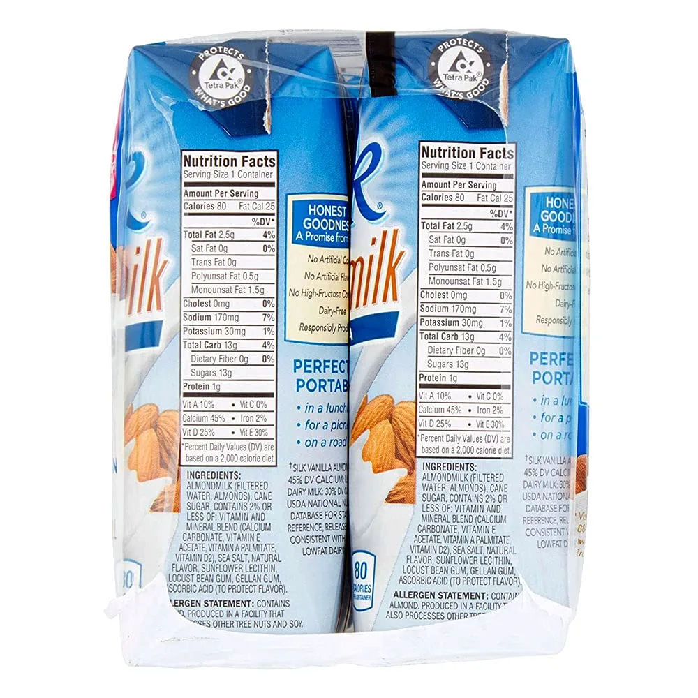 SILK Vanilla Almond Milk 6pk, 48 FZ