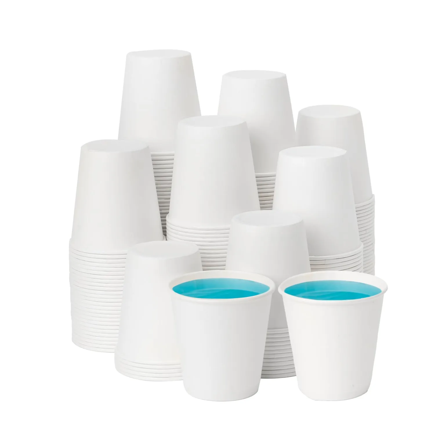 RACETOP 3 oz 300 Pack Paper Coffee Cups for Bathroom, Disposable Mouthwash Cups, Small Paper Cups for Parties, Picnics, Travel
