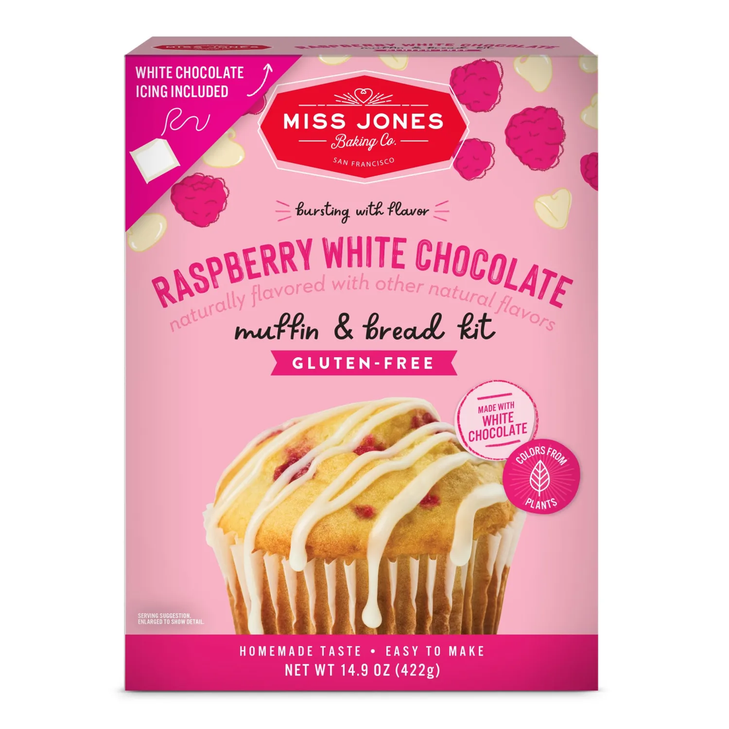 Gluten-Free Raspberry White Chocolate Muffin and Bread Kit
