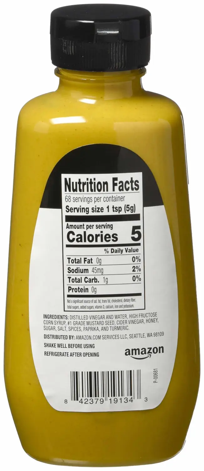 Amazon Brand - Happy Belly Honey Mustard, Kosher, 12 ounce (Pack of 2)