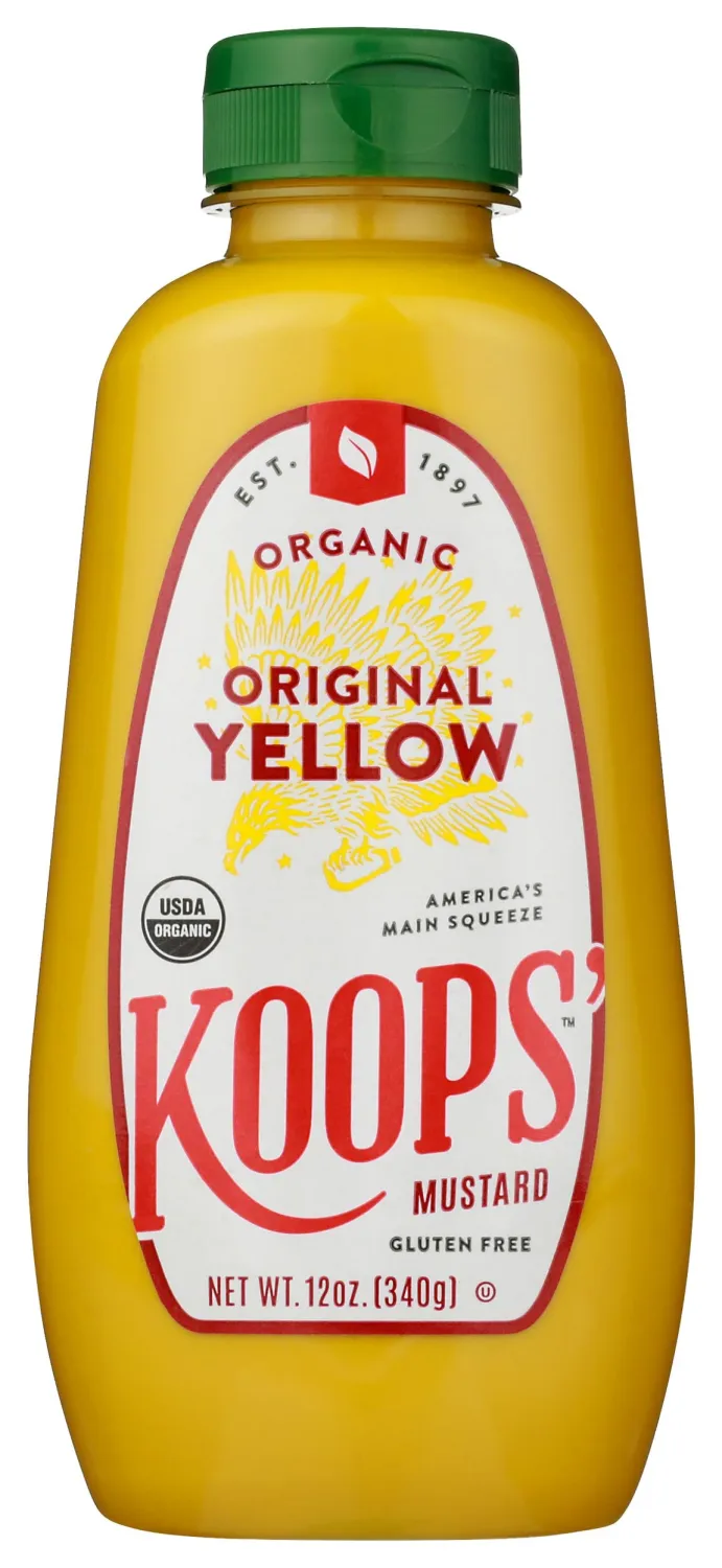 KOOPS MUSTARD YELLOW ORG 12 OZ