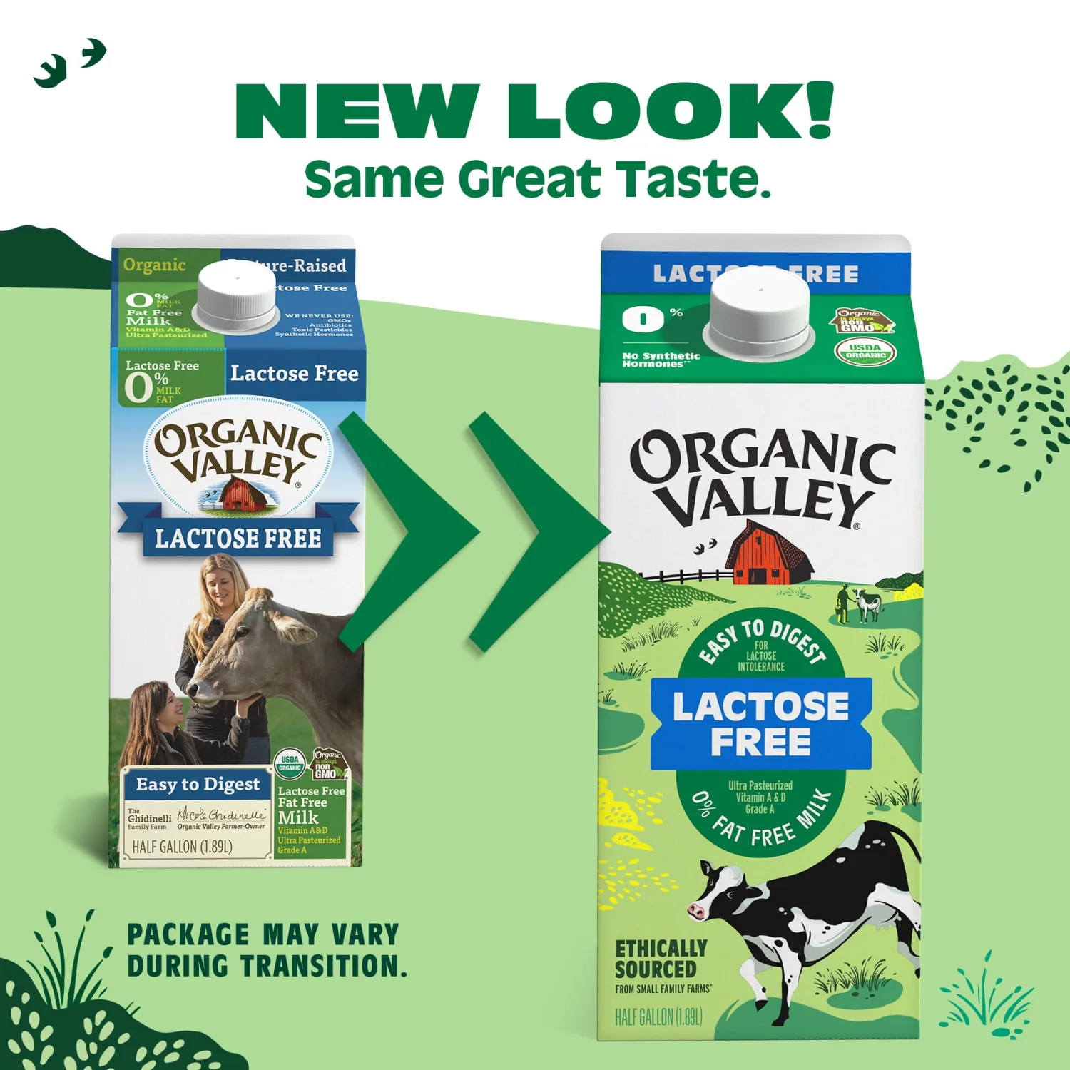 Organic Valley Fat Free Milk, Ultra Pasteurized, Lactose Free, 64 Fl.Oz