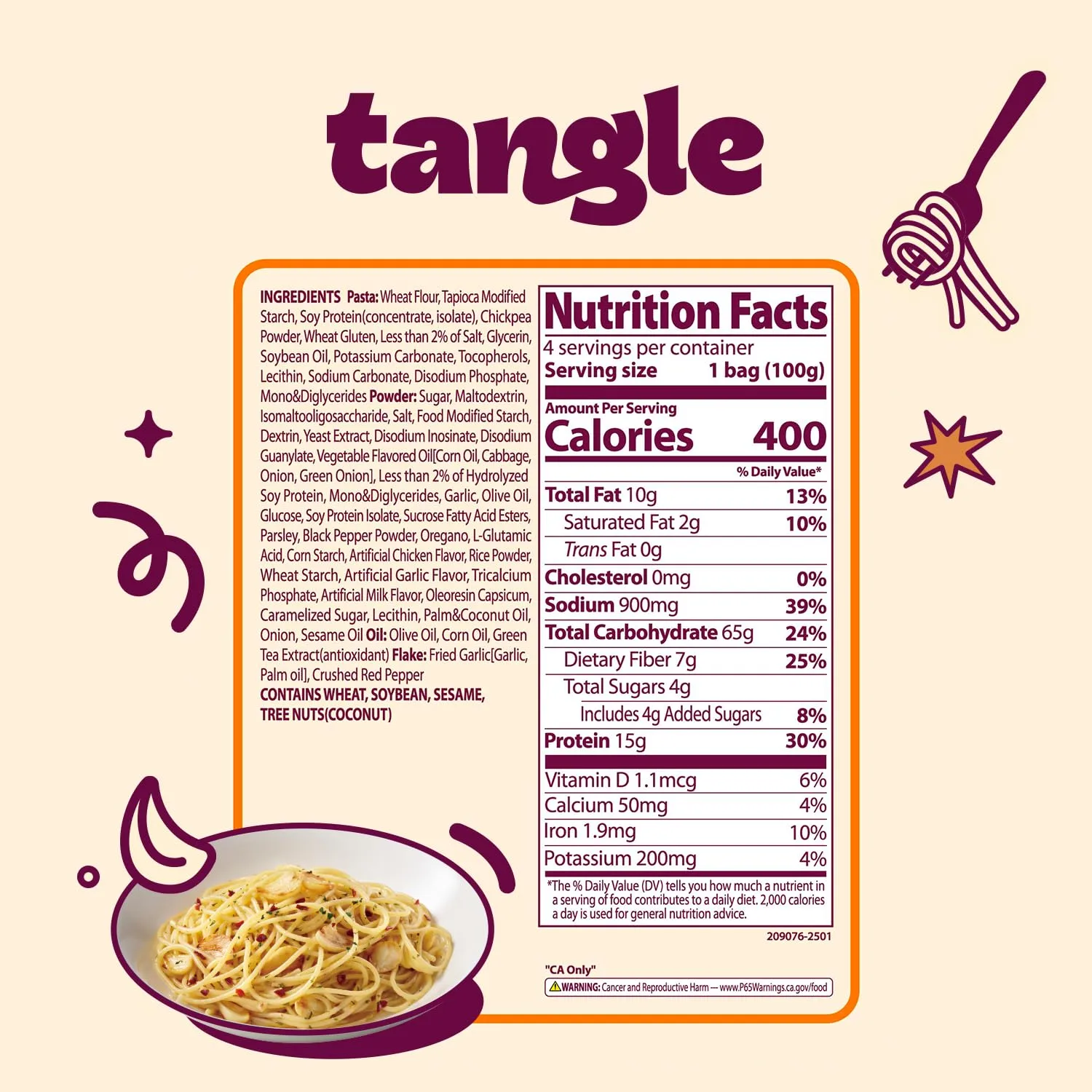 Tangle Garlic Oil Pasta Multi