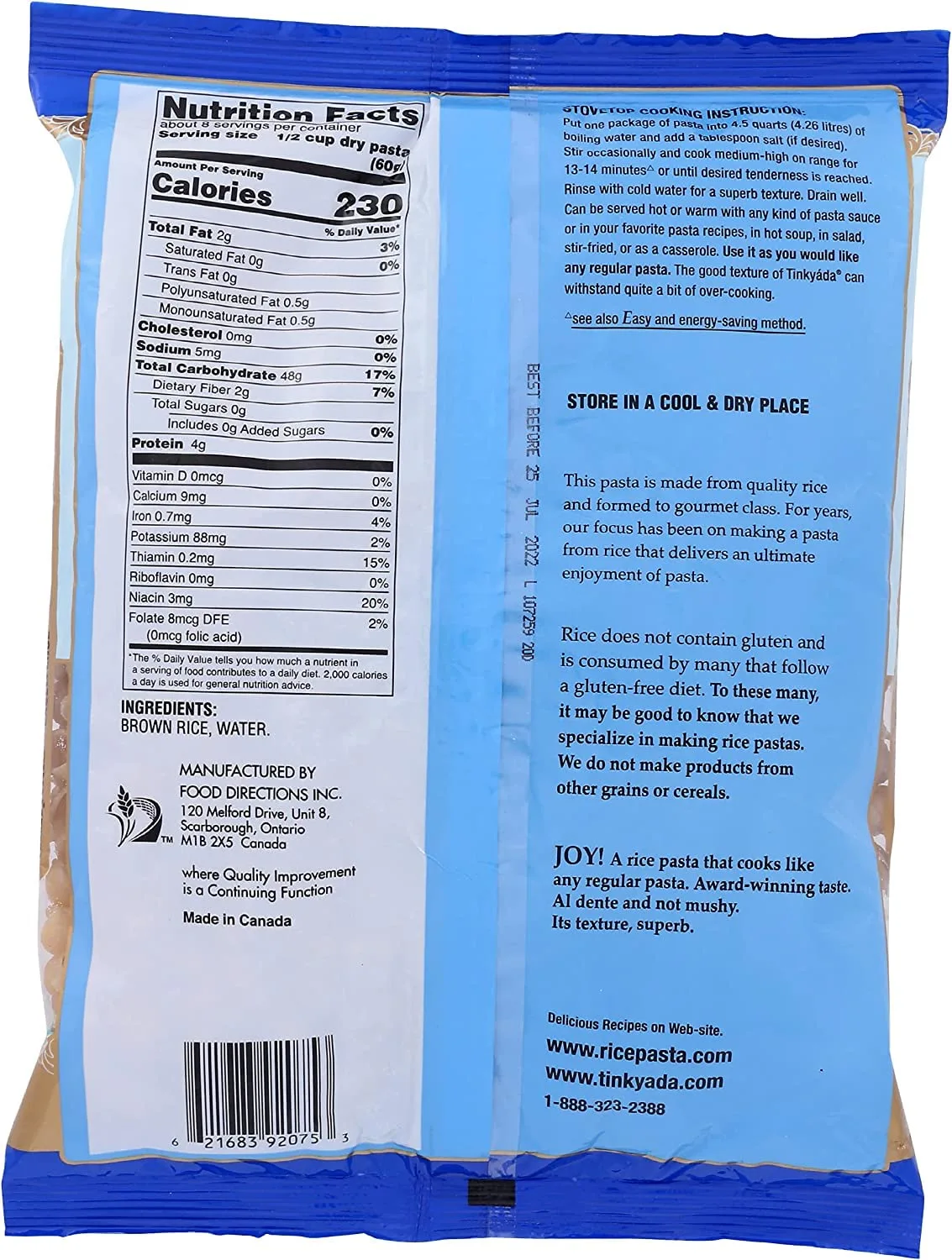 Tinkyada Shell Brown Rice Pasta, 16 Oz