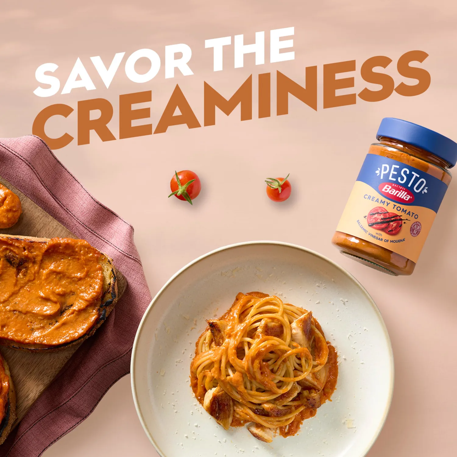 Barilla Creamy Tomato Pesto, 6.5 oz
