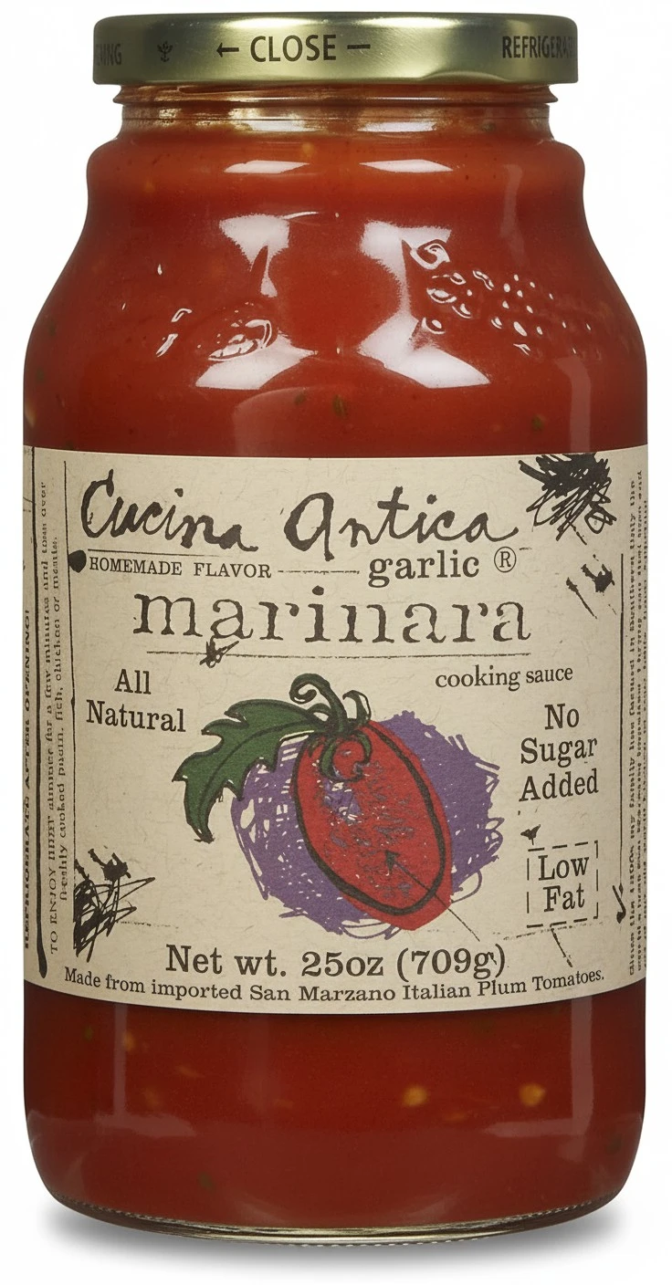 Cucina Antica Garlic Marinara Sauce, 25 oz