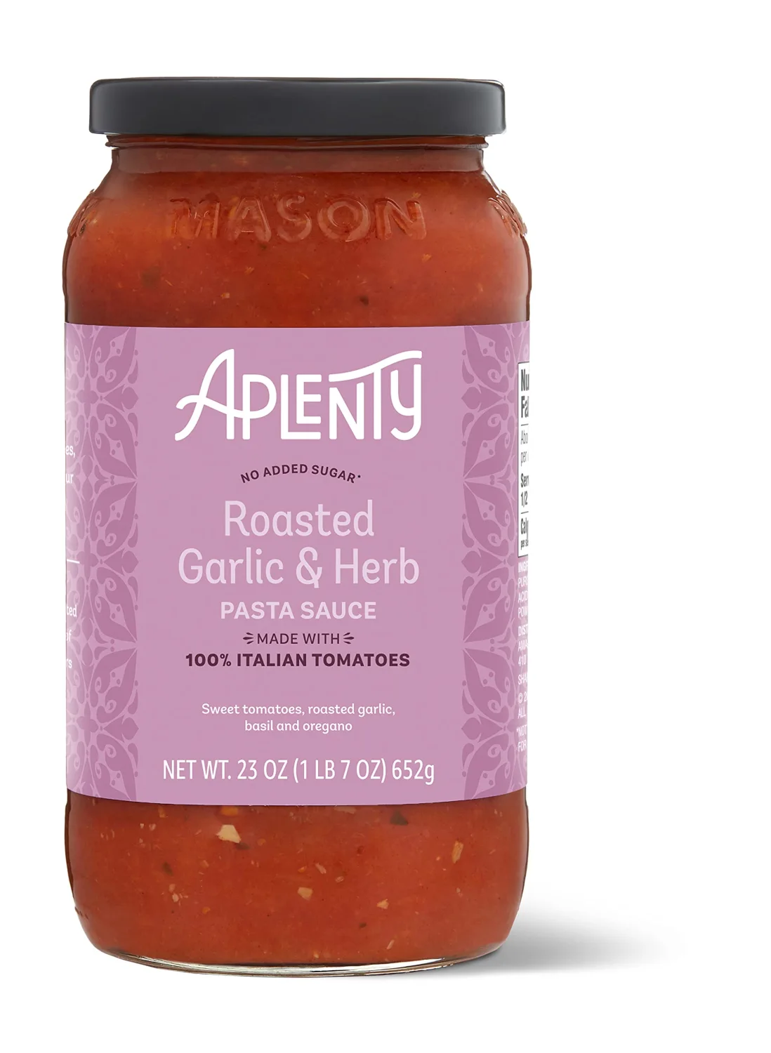 Amazon Brand, Aplenty Roasted Garlic & Herb Pasta Sauce, 23 Oz