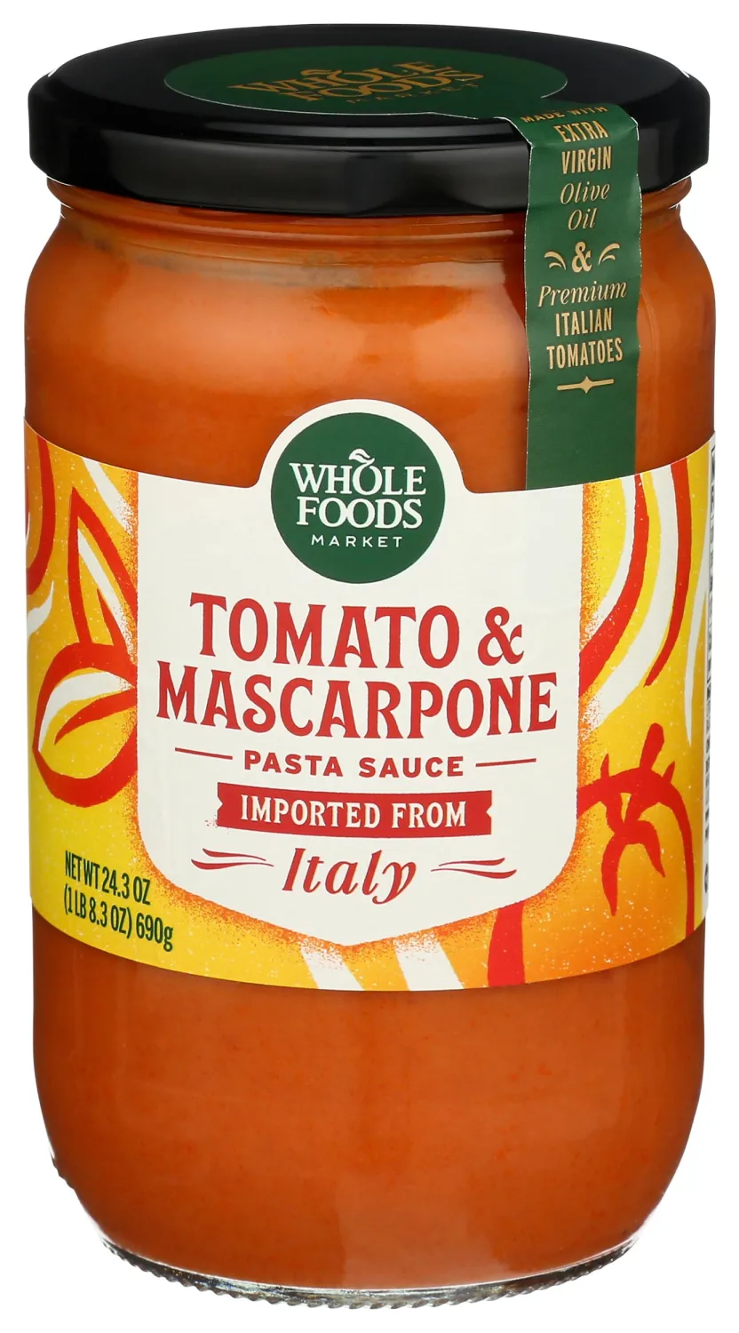 Whole Foods Market Tomato & Mascarpone Pasta Sauce, 24.3 oz